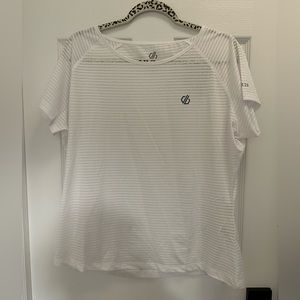 White short sleeved athletic top